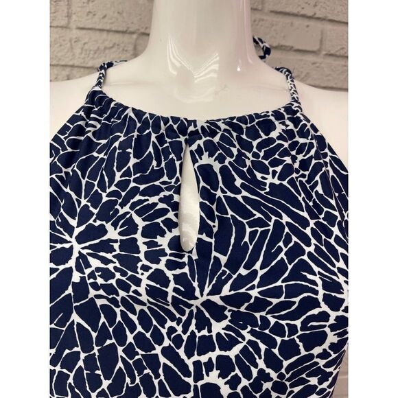 Haley &The Hound Navy White Halter Top Size S - Picture 5 of 8
